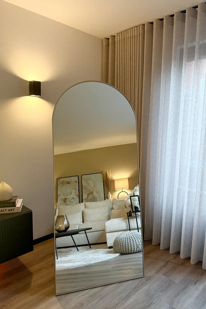 Maj Boogspiegel 180×80 cm – Greige