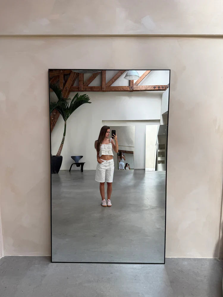 MEGA GROTE SPIEGEL AURA | 200 cm x 120 cm zwart