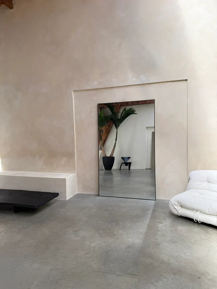 MEGA GROTE SPIEGEL AURA | 200 cm x 120 cm zwart