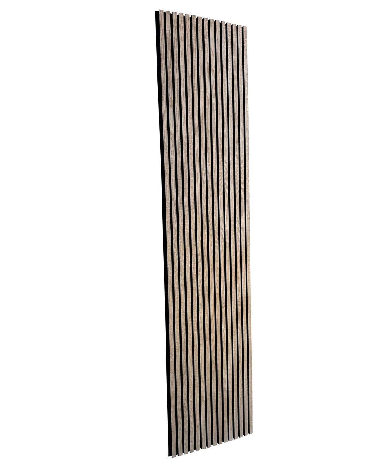 Akustisk vægpanel i eg – 270 × 60 cm