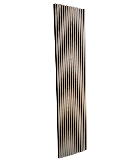 Akustisk vægpanel i eg – 270 × 60 cm