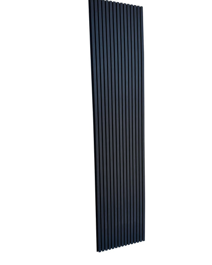 Akustisk vægpanel i sort eg – 270 × 60 cm