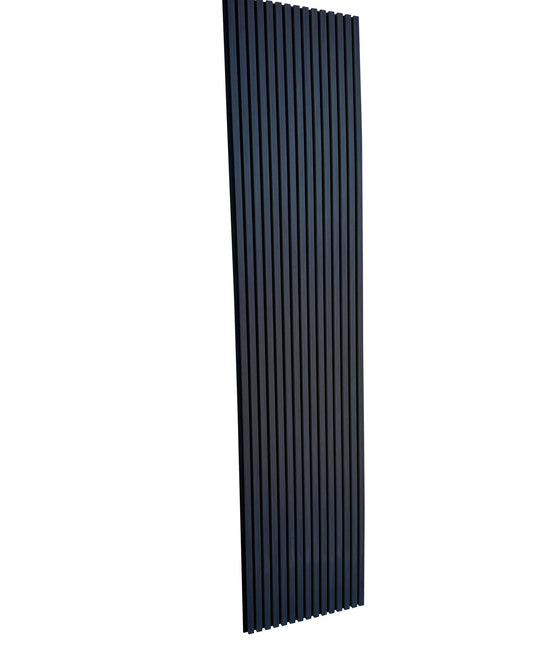 Akustisk vægpanel i sort eg – 270 × 60 cm
