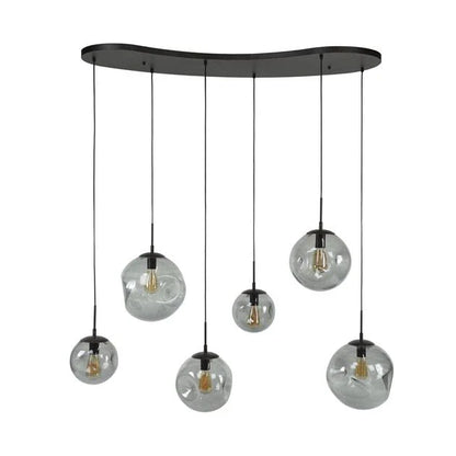 Mika 6-lichts Hanglamp Smoke