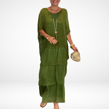 Hylda™ Artistieke losse maxi-jurk