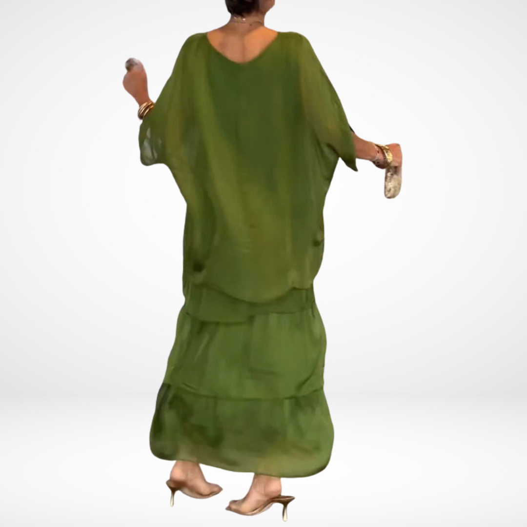 Hylda™ Artistieke losse maxi-jurk