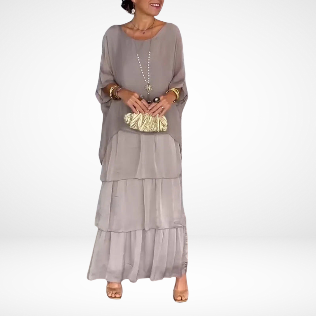 Hylda™ Artistieke losse maxi-jurk