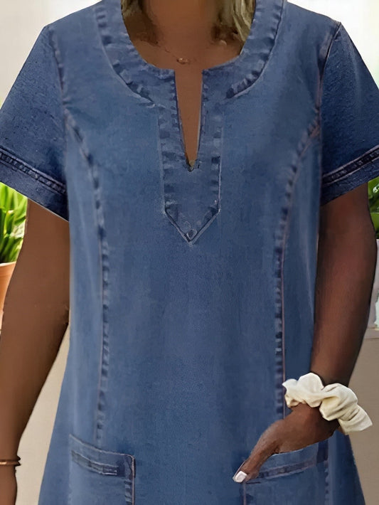 Claire™ | Denim Jurk