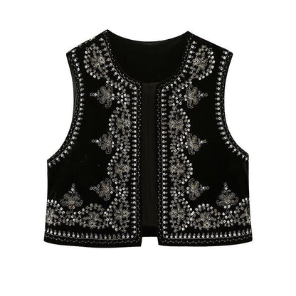 Geborduurd vest - Kiera