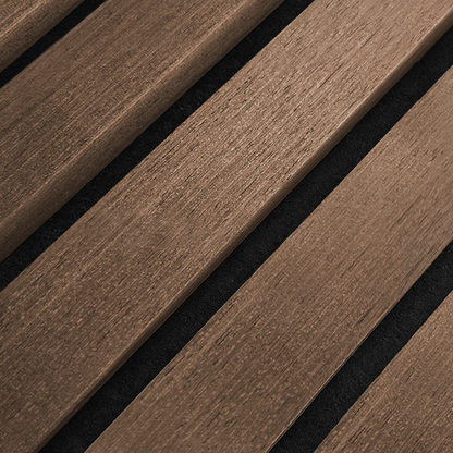 Akustikpanel i røget eg – 270 × 60 cm, ægte træfiner