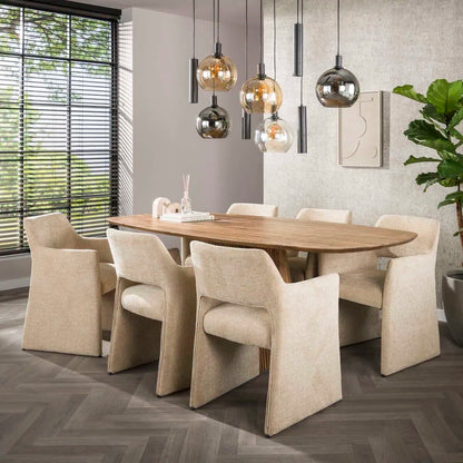 Tessio 9-lichts Hanglamp Multikleur glas