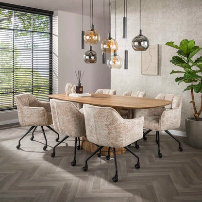 Tessio 9-lichts Hanglamp Multikleur glas