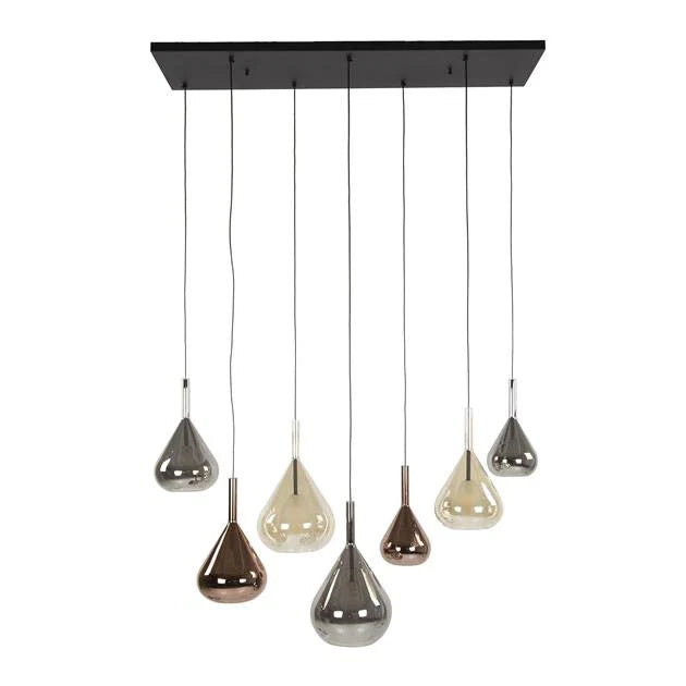 Velura 7-lichts Hanglamp industrieel