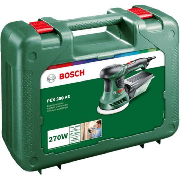Ponceuse excentrique Bosch PEX 300 AE – 270 W et 25 abrasifs – photo 2