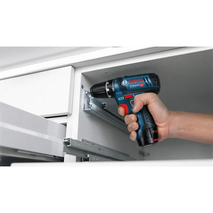Perceuse-visseuse Bosch Professional GSR 12V-15 – 2 batteries 2 Ah et 10 accessoires – photo 2