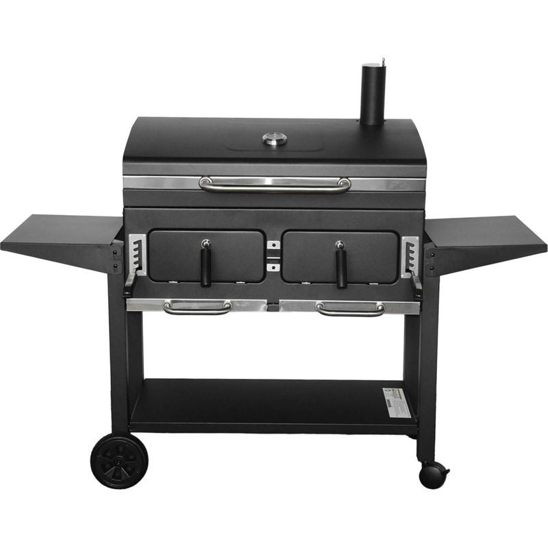 Barbecue Grill Charbon de Bois REVO Seville XL – Fumoir – Bac à Charbon Réglable