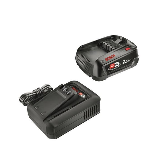 Pack batterie Bosch POWER FOR ALL 18V 2,5 Ah et chargeur AL18V-44 – photo 1