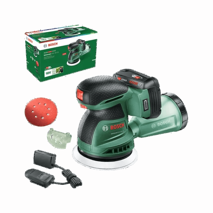 Ponceuse excentrique Bosch UniversalOrbit 18V-20 – batterie 2 Ah et chargeur – photo 1