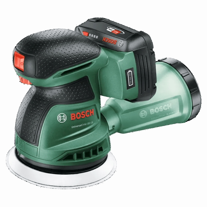 Ponceuse excentrique Bosch UniversalOrbit 18V-20 – batterie 2 Ah et chargeur – photo 2