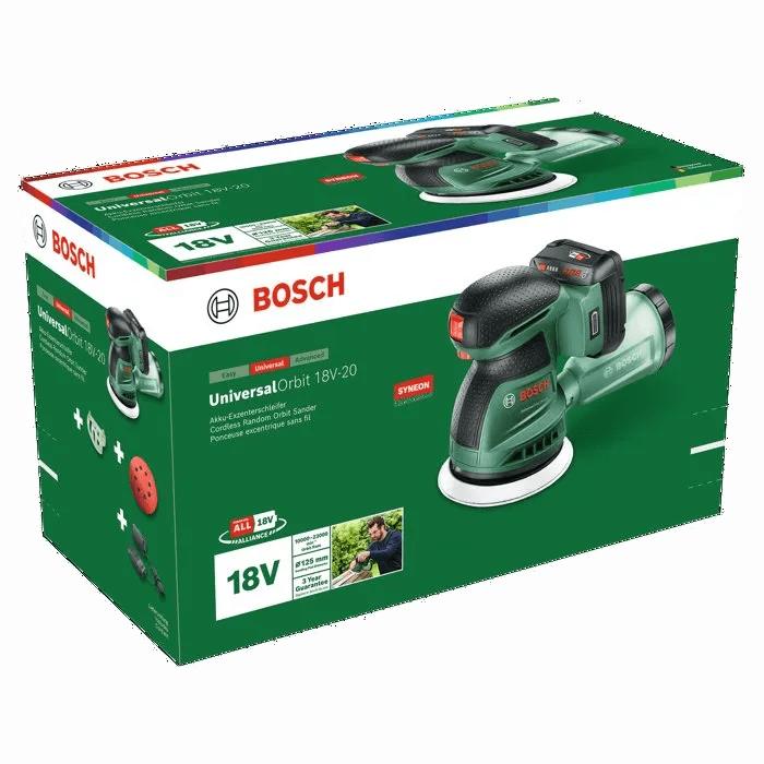 Ponceuse excentrique Bosch UniversalOrbit 18V-20 – batterie 2 Ah et chargeur – photo 6