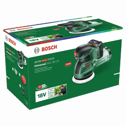Ponceuse excentrique Bosch UniversalOrbit 18V-20 – batterie 2 Ah et chargeur – photo 6