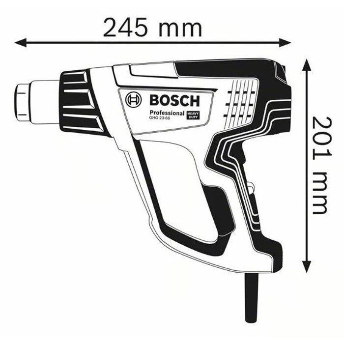 Décapeur thermique Bosch Professional GHG 23-66 – 2 300 W et coffret – photo 3