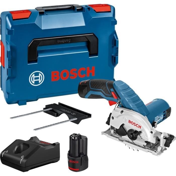 Scie circulaire Bosch Professional GKS 12V-26 – 2 batteries 3 Ah et L-BOXX – photo 1