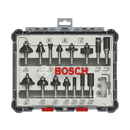 Coffret Bosch de 15 fraises mixtes à queue de 6 mm – photo 1