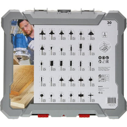 Coffret Bosch de 30 fraises mixtes à queue de 6 mm – photo 3