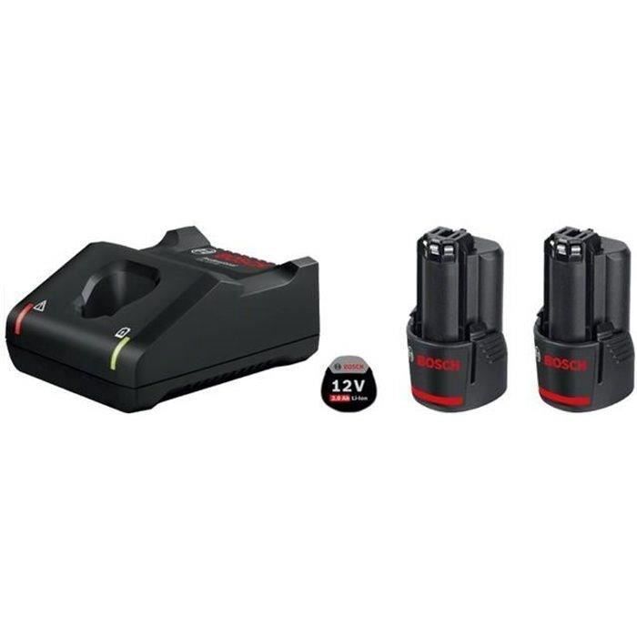 Pack Bosch Professional de 2 batteries GBA 12V 2 Ah et chargeur GAL12V-40 – photo 1