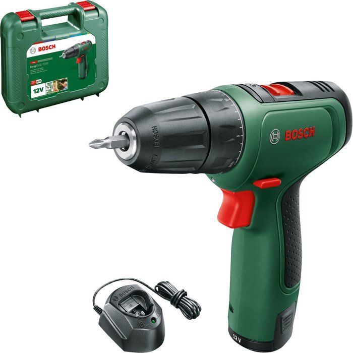 Perceuse-visseuse Bosch EasyDrill 1200 – batterie 1,5 Ah et chargeur – photo 1