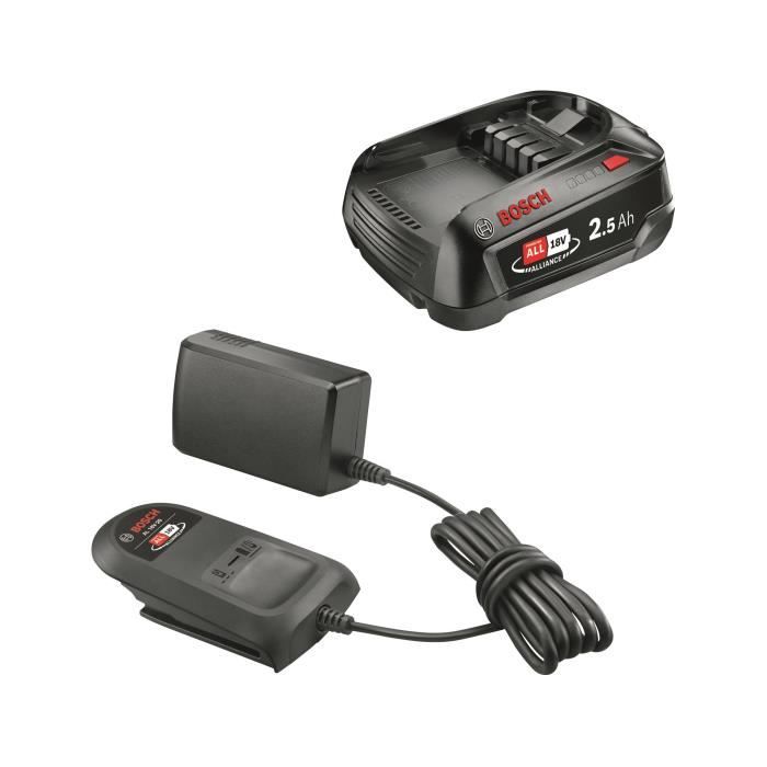 Pack batterie Bosch POWER FOR ALL 18V 2,5 Ah et chargeur AL 18V-20 – photo 1