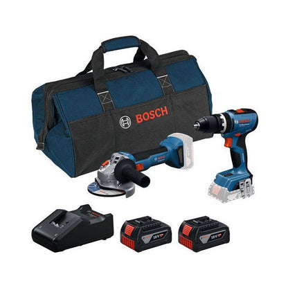 Pack Bosch Professional GSB 18V-65 et GWS 18V-8 – 2 batteries 4 Ah – photo 1