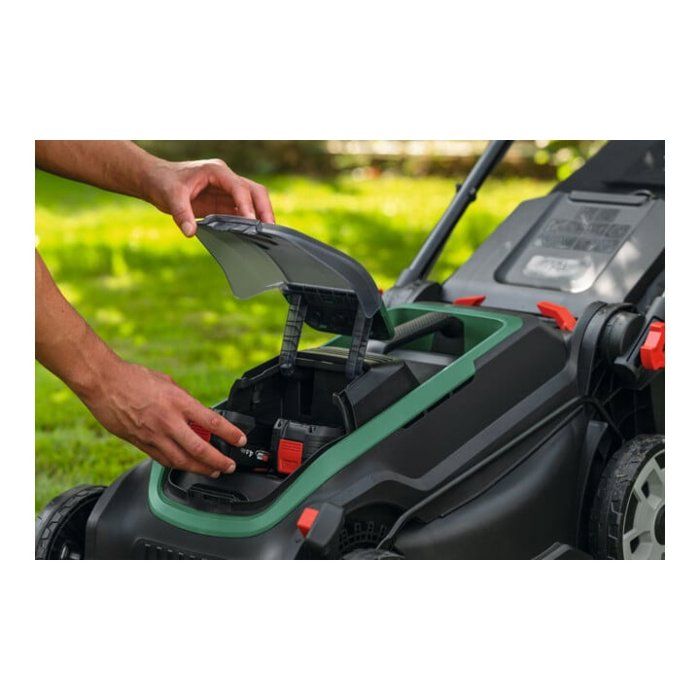 Tondeuse Bosch ROTAK18V2-43 – 2 batteries 4 Ah et chargeur – photo 3