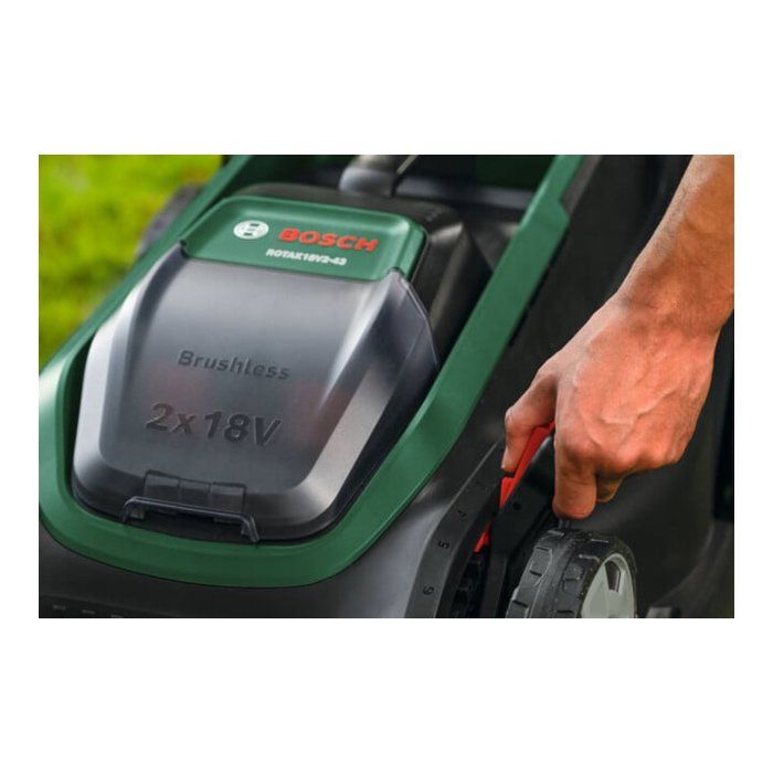 Tondeuse Bosch ROTAK18V2-43 – 2 batteries 4 Ah et chargeur – photo 4