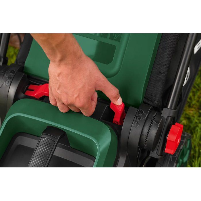 Tondeuse Bosch ROTAK18V2-38 – 2 batteries 4 Ah et chargeur – photo 3
