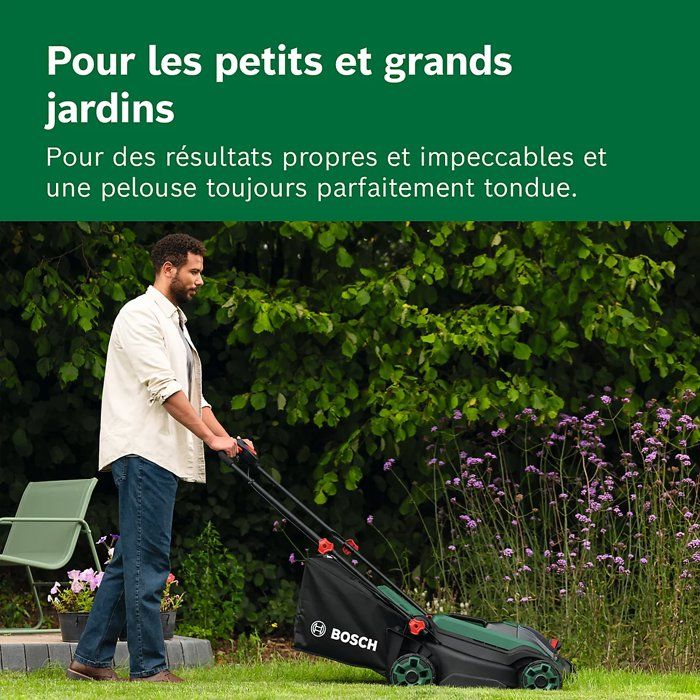 Tondeuse Bosch ROTAK18V2-38 – 2 batteries 4 Ah et chargeur – photo 4
