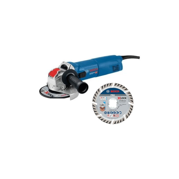 Meuleuse Bosch Professional GWX 14-125 – 1 400 W et disque diamanté X-LOCK – photo 1