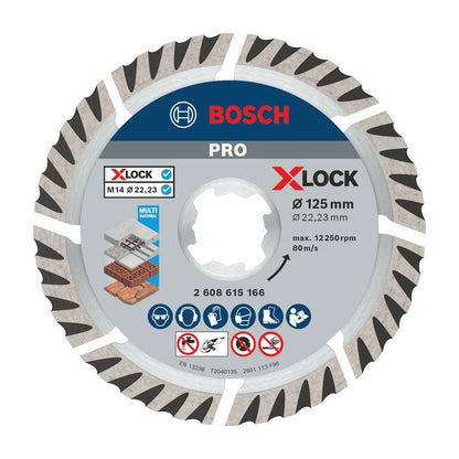 Meuleuse Bosch Professional GWX 14-125 – 1 400 W et disque diamanté X-LOCK – photo 2