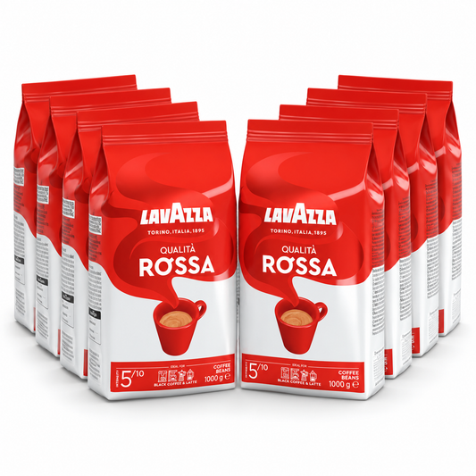 Lavazza Qualità Rossa Coffee Beans – 8 × 1kg Bundle