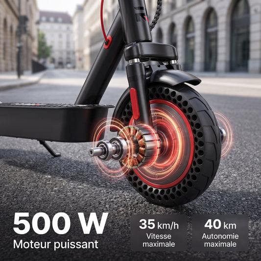 El-løbehjul REVO Glide – 500 W – rækkevidde op til 40 km – 36 V 10 Ah batteri – 10 tommer dæk – appforbindelse
