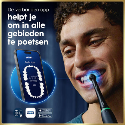 Oral-B iO 9N Elektrische Tandenborstel Zwart + 4 Opzetborstels