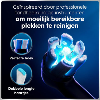Oral-B iO 6N Elektrische Tandenborstel Zwart Lava + 4 Opzetborstels