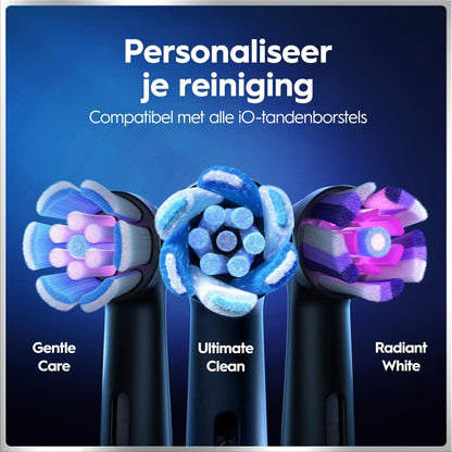 Oral-B iO 6N Elektrische Tandenborstel Zwart Lava + 4 Opzetborstels