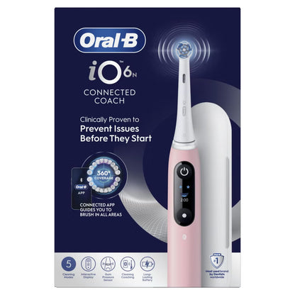 Oral-B iO 6N Elektrische Tandenborstel Roze + 10 Opzetborstels