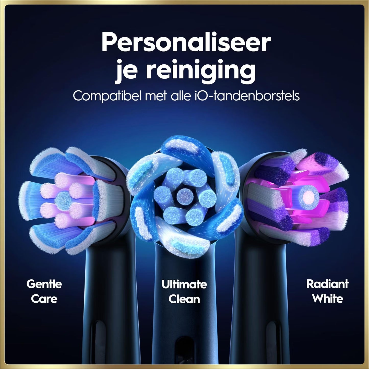 Oral-B iO 9N Elektrische Tandenborstel Zwart & Roze Duoverpakking + 10 Opzetborstels