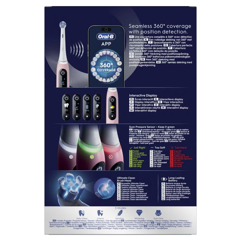 Oral-B iO 6N Elektrische Tandenborstel Roze + 10 Opzetborstels