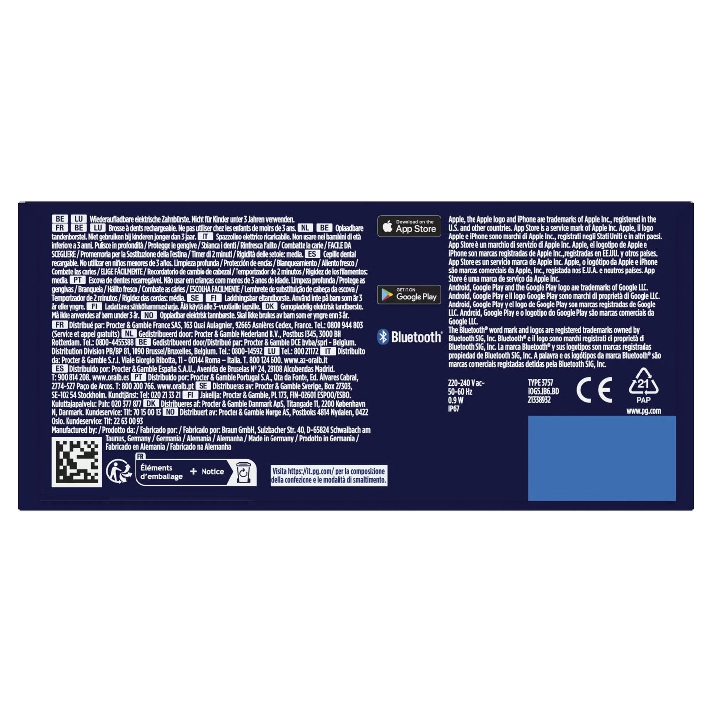 Oral-B iO 5N Elektrische Tandenborstel Zwart + 4 Opzetborstels
