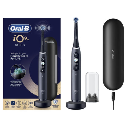 Oral-B iO 9N Elektrische Tandenborstel Zwart + 4 Opzetborstels