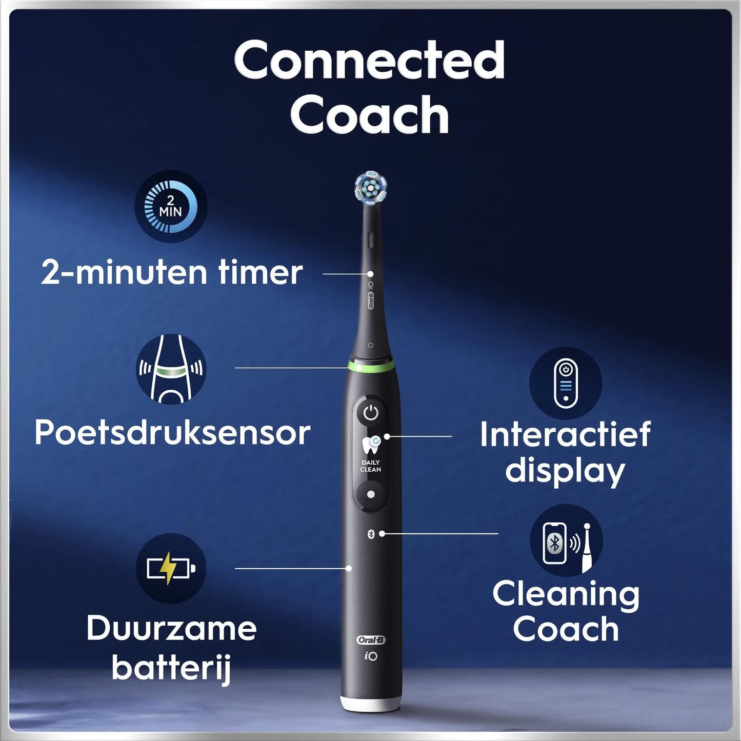 Oral-B iO 6 Elektrische Tandenborstels Zwart & Roze Duoverpakking + 10 Opzetborstels